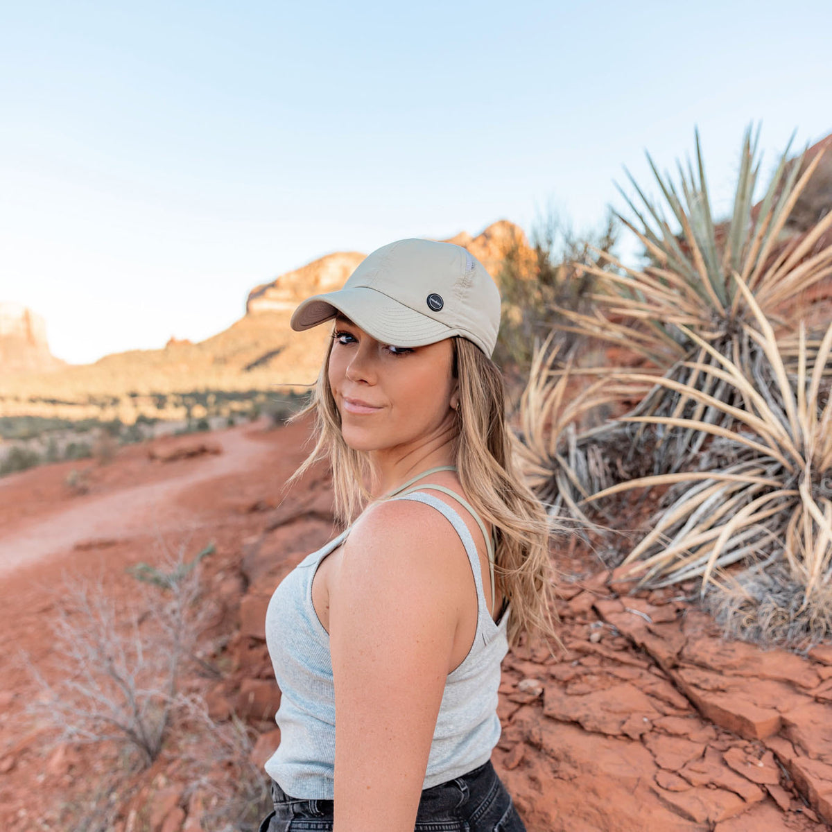 NEW WYETH women\'s sedona hat in sage Natural Straw Boater Sun Hat for Women - Sage in Natural main image 3